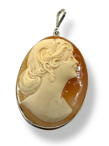 Anhänger Mandile 1922 Dame Cammei  in Silber Conchiglia 2MCICM119 - 2MCICM119